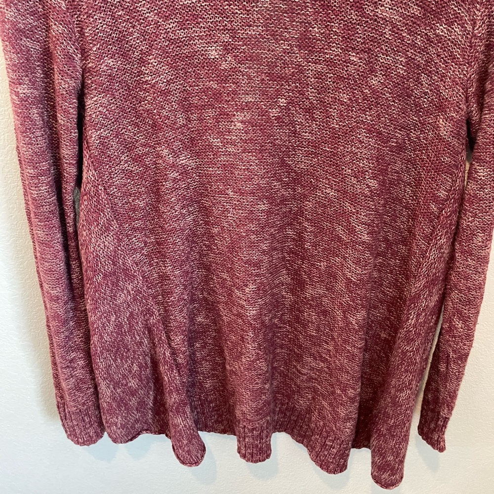 BP Nordstrom Maroon Open Front Cardigan Sweater Women’s Small Cozy Knit - Picture 8 of 8